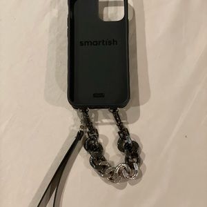Bandolier Black and Silver Phone Case with Chain